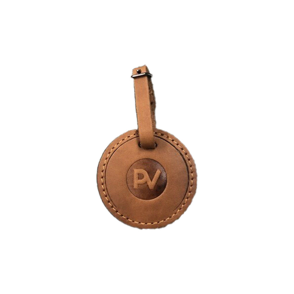 Round Leather Luggage Tag