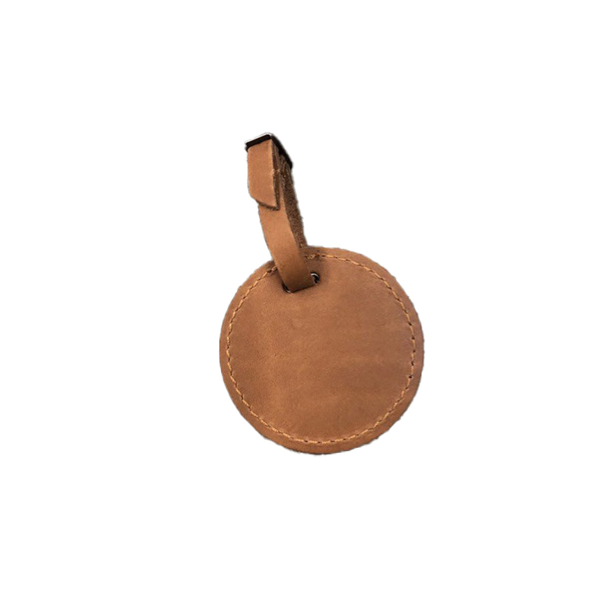 Round Leather Luggage Tag